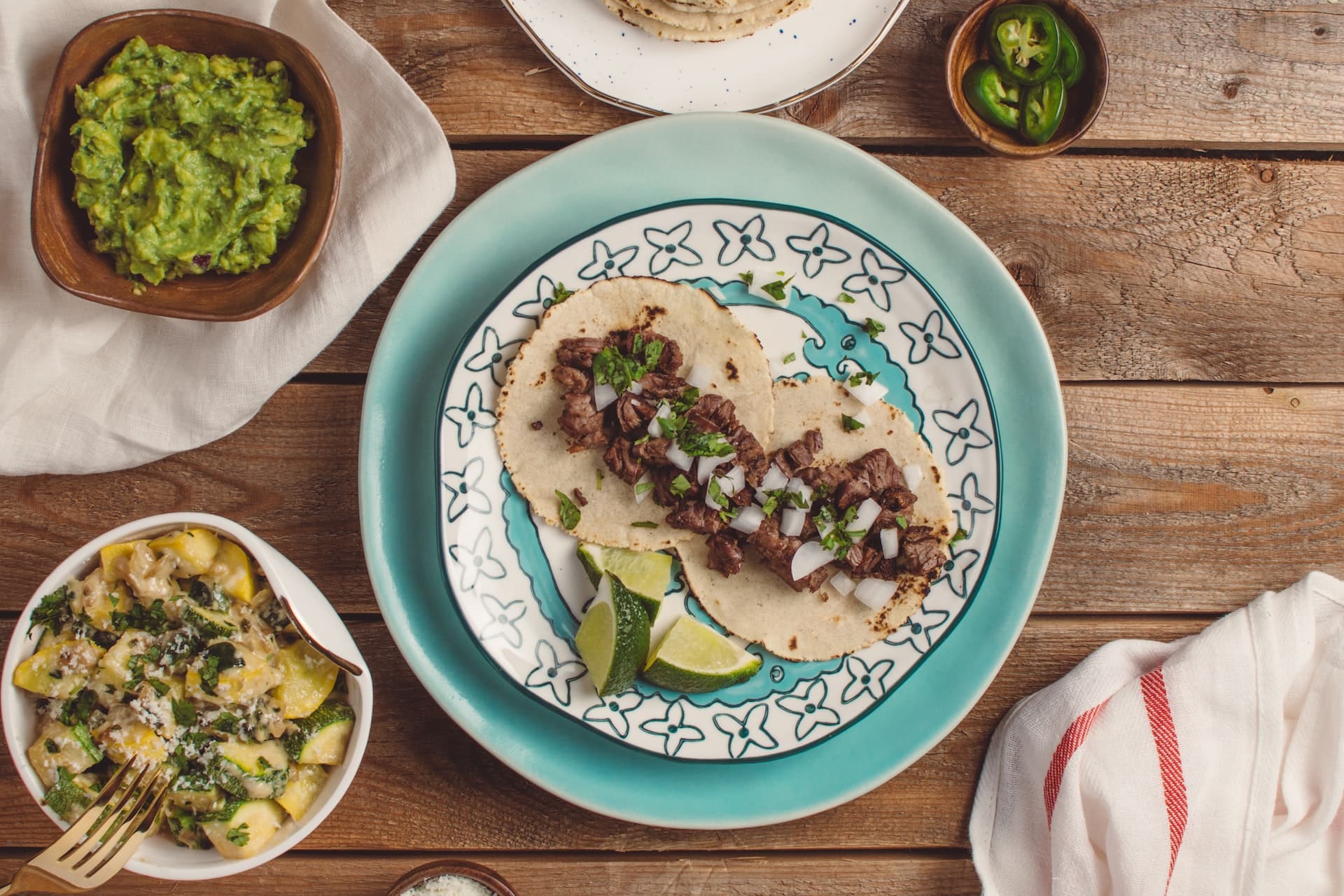 Carne asada street tacos